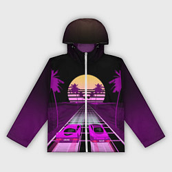 Ветровка с капюшоном женская Digital Race, цвет: 3D-белый