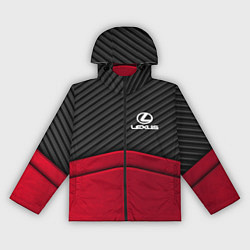 Ветровка с капюшоном женская Lexus: Red Carbon, цвет: 3D-черный