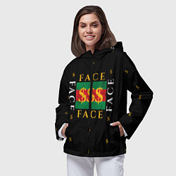 Ветровка с капюшоном женская FACE GG Style, цвет: 3D-черный — фото 2