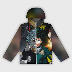 Ветровка с капюшоном женская Моя геройская академия 1, цвет: 3D-белый