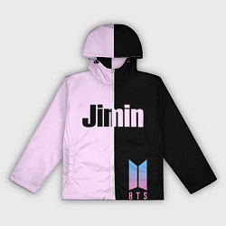 Ветровка с капюшоном женская BTS Jimin, цвет: 3D-белый