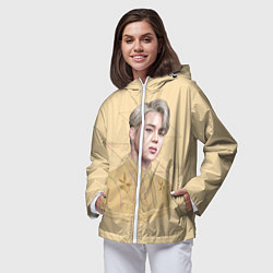 Ветровка с капюшоном женская Park Jimin, цвет: 3D-белый — фото 2