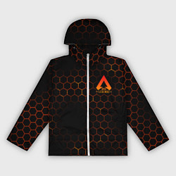 Ветровка с капюшоном женская Apex Legends: Orange Carbon, цвет: 3D-белый