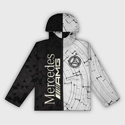 Ветровка с капюшоном женская Mercedes AMG: Techno Style, цвет: 3D-черный