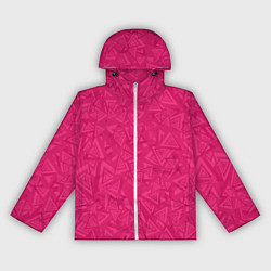 Ветровка с капюшоном женская Абстракция и фигуры, цвет: 3D-белый