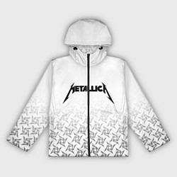 Ветровка с капюшоном женская METALLICA, цвет: 3D-черный