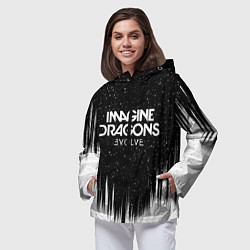 Ветровка с капюшоном женская IMAGINE DRAGONS, цвет: 3D-черный — фото 2
