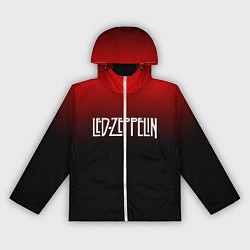 Ветровка с капюшоном женская Led Zeppelin, цвет: 3D-белый