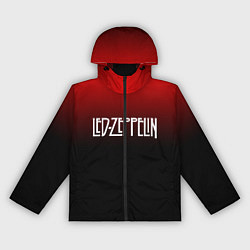 Ветровка с капюшоном женская Led Zeppelin, цвет: 3D-черный