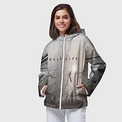 Ветровка с капюшоном женская HALF-LIFE, цвет: 3D-белый — фото 2