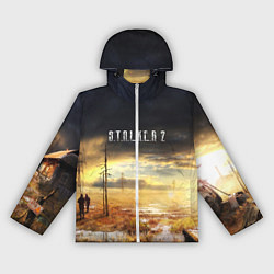 Ветровка с капюшоном женская STALKER 2, цвет: 3D-белый