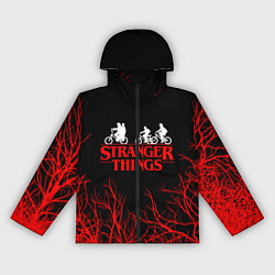 Ветровка с капюшоном женская STRANGER THINGS, цвет: 3D-черный
