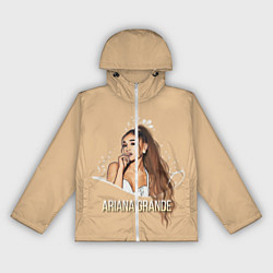 Ветровка с капюшоном женская Ariana Grande Ариана Гранде, цвет: 3D-белый
