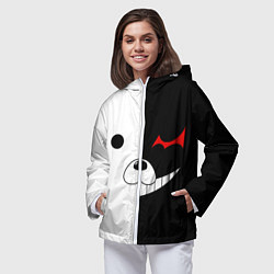 Ветровка с капюшоном женская Monokuma, цвет: 3D-белый — фото 2