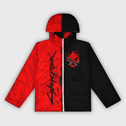 Ветровка с капюшоном женская CYBERPUNK 2077, цвет: 3D-белый