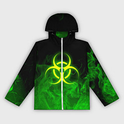 Ветровка с капюшоном женская BIOHAZARD, цвет: 3D-белый