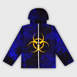 Ветровка с капюшоном женская BIOHAZARD, цвет: 3D-белый