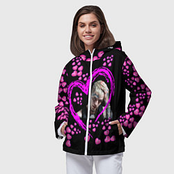 Ветровка с капюшоном женская Lil Peep, цвет: 3D-белый — фото 2