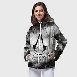 Ветровка с капюшоном женская Assassin’s Creed, цвет: 3D-белый — фото 2