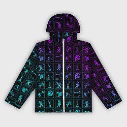 Ветровка с капюшоном женская PORTAL, цвет: 3D-белый