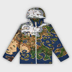 Ветровка с капюшоном женская HEROES 3 КАРТА, цвет: 3D-белый