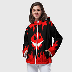 Ветровка с капюшоном женская GURREN LAGANN, цвет: 3D-белый — фото 2