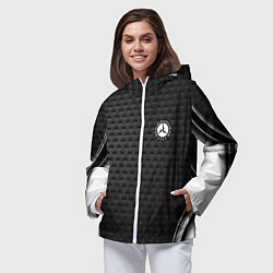 Ветровка с капюшоном женская MERCEDES-BENZ, цвет: 3D-белый — фото 2