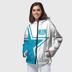 Ветровка с капюшоном женская ВДВ, цвет: 3D-черный — фото 2