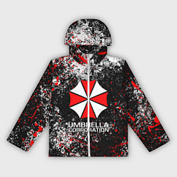 Ветровка с капюшоном женская UMBRELLA CORP, цвет: 3D-белый