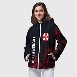 Ветровка с капюшоном женская UMBRELLA CORP, цвет: 3D-белый — фото 2