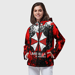 Ветровка с капюшоном женская UMBRELLA CORP, цвет: 3D-черный — фото 2