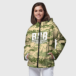 Ветровка с капюшоном женская ВДВ, цвет: 3D-черный — фото 2