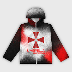 Ветровка с капюшоном женская UMBRELLA CORP, цвет: 3D-белый