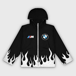 Ветровка с капюшоном женская BMW БМВ, цвет: 3D-белый