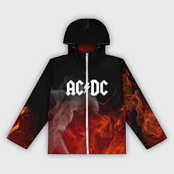 Ветровка с капюшоном женская AC DC, цвет: 3D-белый