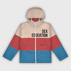 Ветровка с капюшоном женская Половое воспитание, цвет: 3D-белый