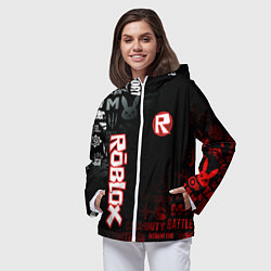 Ветровка с капюшоном женская ROBLOX, цвет: 3D-белый — фото 2