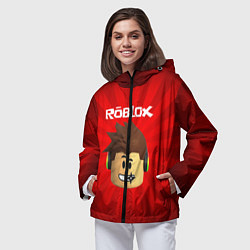 Ветровка с капюшоном женская ROBLOX, цвет: 3D-черный — фото 2