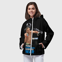 Ветровка с капюшоном женская Tony Ferguson, цвет: 3D-белый — фото 2