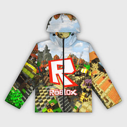 Ветровка с капюшоном женская ROBLOX, цвет: 3D-черный