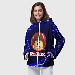 Ветровка с капюшоном женская ROBLOX, цвет: 3D-белый — фото 2