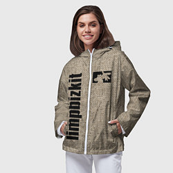 Ветровка с капюшоном женская LIMP BIZKIT, цвет: 3D-белый — фото 2