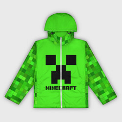 Ветровка с капюшоном женская MINECRAFT, цвет: 3D-белый