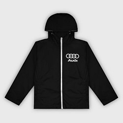 Ветровка с капюшоном женская Audi, цвет: 3D-белый