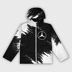Ветровка с капюшоном женская MERCEDES, цвет: 3D-белый