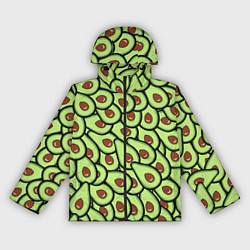Ветровка с капюшоном женская АВОКАДО, цвет: 3D-черный