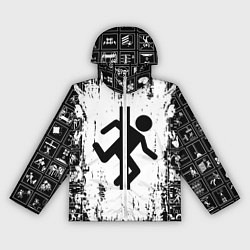 Ветровка с капюшоном женская PORTAL, цвет: 3D-белый