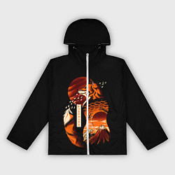 Ветровка с капюшоном женская JAPAN FOX, цвет: 3D-белый