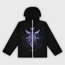 Ветровка с капюшоном женская Стальной алхимик, цвет: 3D-белый