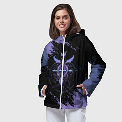 Ветровка с капюшоном женская Стальной алхимик, цвет: 3D-белый — фото 2